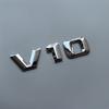 2015 3D Sharp V6 V8 V10 V12 Lettres Chiffres ABS Emblème de Voiture Garde-boue Badge de Décharge Plaque Nom Logo Autocollant Chrome Noir