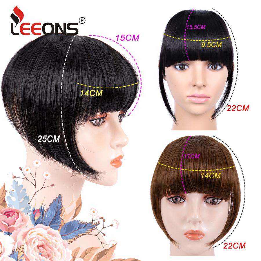 Leeons Clip In Bangs 3D Hair Bang For Synthetic Hair Front Fringe Top Bangs Hair Extensions Bang Hair Clips For Women Fake Bangs