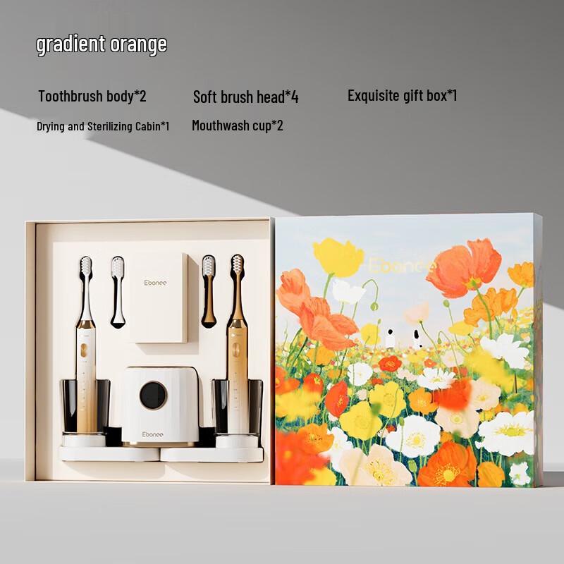 

Ebonee P10 Series Couple Electric Toothbrush Set