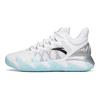 Anta Reverse Blade Shock Absorption Non-Slip Wear-Resistant Low-Top Basketball Shoes Men Sneakers White Black Blue 112121616S-1