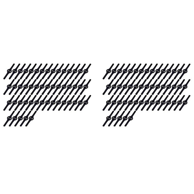 ABBY-100Pcs Plastic Grass Trimmer Blades Lawn Mower Blade Cordless Trimmer Garden Tool Lawn Mower Trimmer Accessories