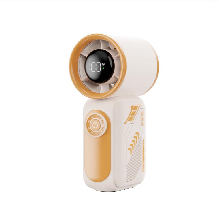 High Quality Portable Mini High Speed Handheld Fan 3000mAh Lightweight 13000rpm Rechargeable LED Display 100 Gears Handy Fan