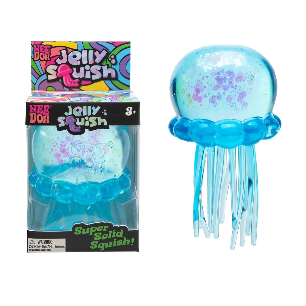 Giocattolo Morbido Nee Doh Medusa & Cubo, Morbido Gelatina da Spremere Sollievo dallo Stress Giocattolo Fidget, Nee Doh Sensoriale Per Bambini & Adulti