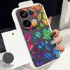 Flowers Leaves Print Case For Xiaomi 13T Redmi Note 15 Pro 4G Leather Texture Silicone Cover For Redmi Note 14 13 Pro+ 5G
