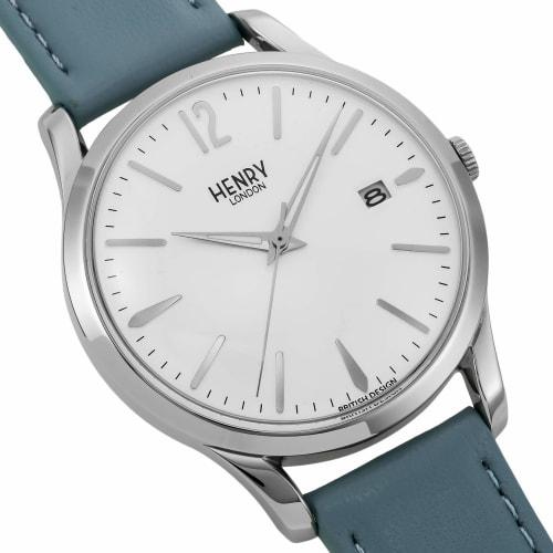 Henry London BAYSWATER Watch, Japan Exclusive, Silver Dial, Stainless Steel Crystal, Quartz Movement, 39mm, UK, London Watch HL39-S-0409, Black