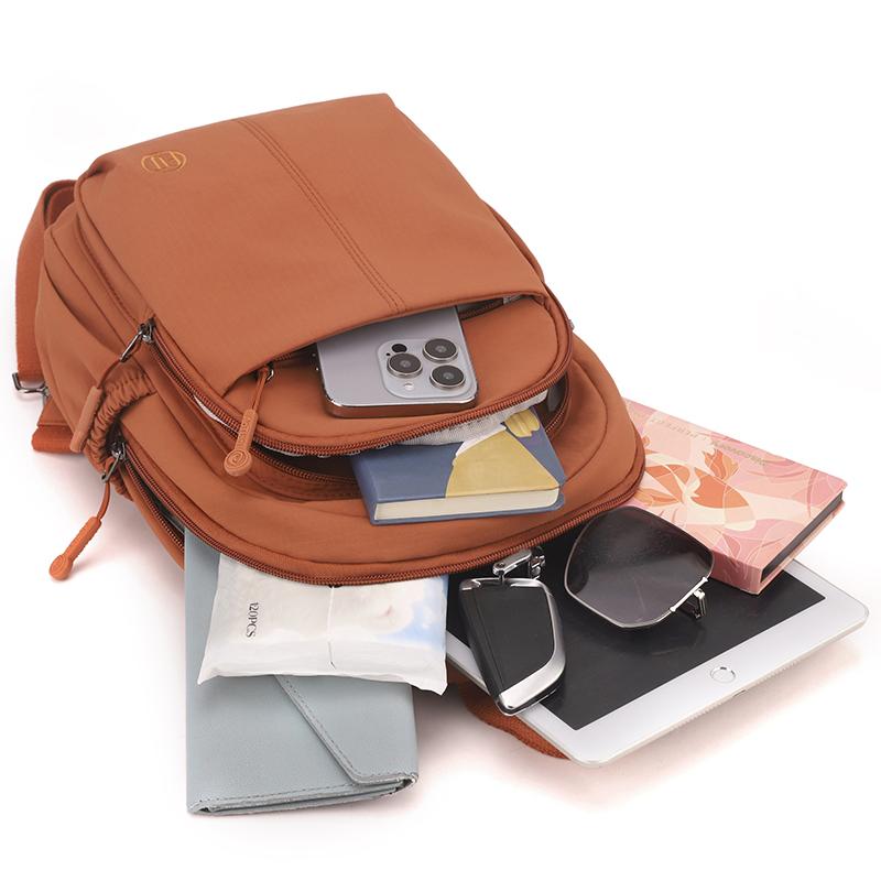 Large Capacity Backpack Women's Travel Bag Multi-Layer Student Schoolbag Multifunctional Chest Bag