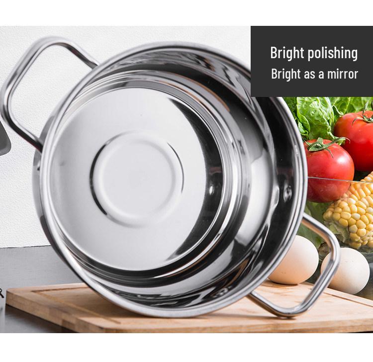 Stainless Steel Double Layer Soup Pot and Steamer for Gas & Induction Cooktops