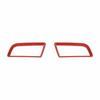 Dash Side AC Air Vent Outlet Frame Trim Cover for Ford Mustang 2015+ Red Carbon
