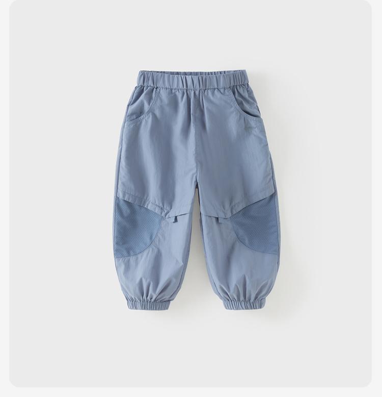 David Bela Men's Child Labor Pants Summer Clothes New Baby Breathable Thin Legged Pants Children's Woven Pants