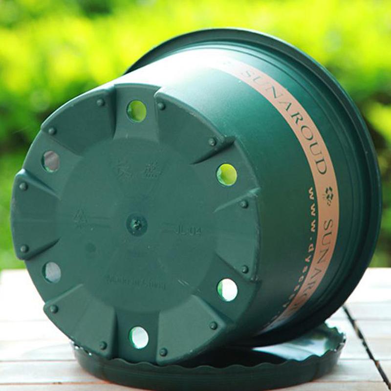 4 Rozmiary Dostępne/Donica Galonowa Okrągła/Zagęszczona Zielona Doniczka do Kontroli Korzeni/Donica z Żywicy Plastikowej/Donica Ogrodowa na Balkon