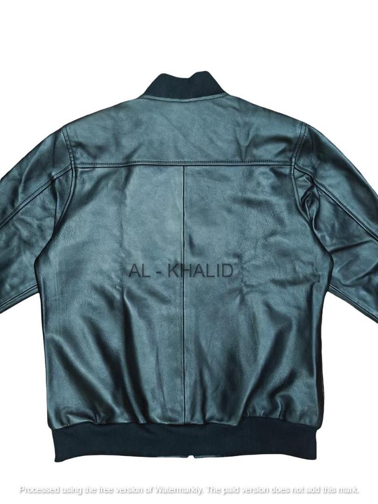 Chaqueta de Mujer Negra de Cuero Suave Hecha a Mano Estilo Bomber Piel de Cordero Genuina Biker