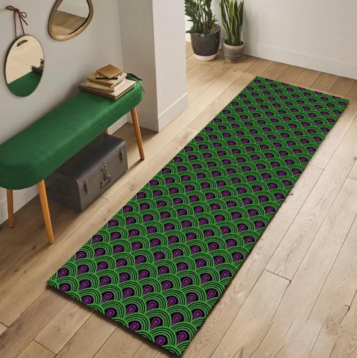 Luxury Hallway Rug Modern Art Runner Geometric Long Mat Stylish Entryway Rug Elegant Corridor Carpet Vintage Style Home Decor