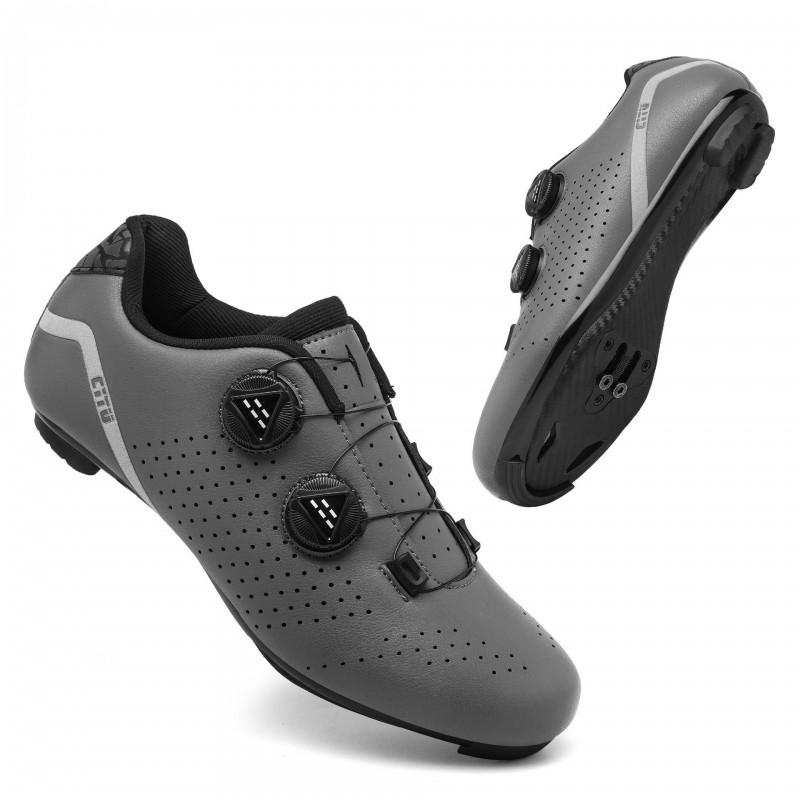 Mens Cycling Shoes Hard Sole Breathable Clipless Road MTB Bike Mountain Biking