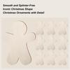 Wooden Gingerbread Men 10 Pieces Christmas Wood Cutouts For Crafts Hangable Wood Slices Crafts For Window Wall Home Party Travel