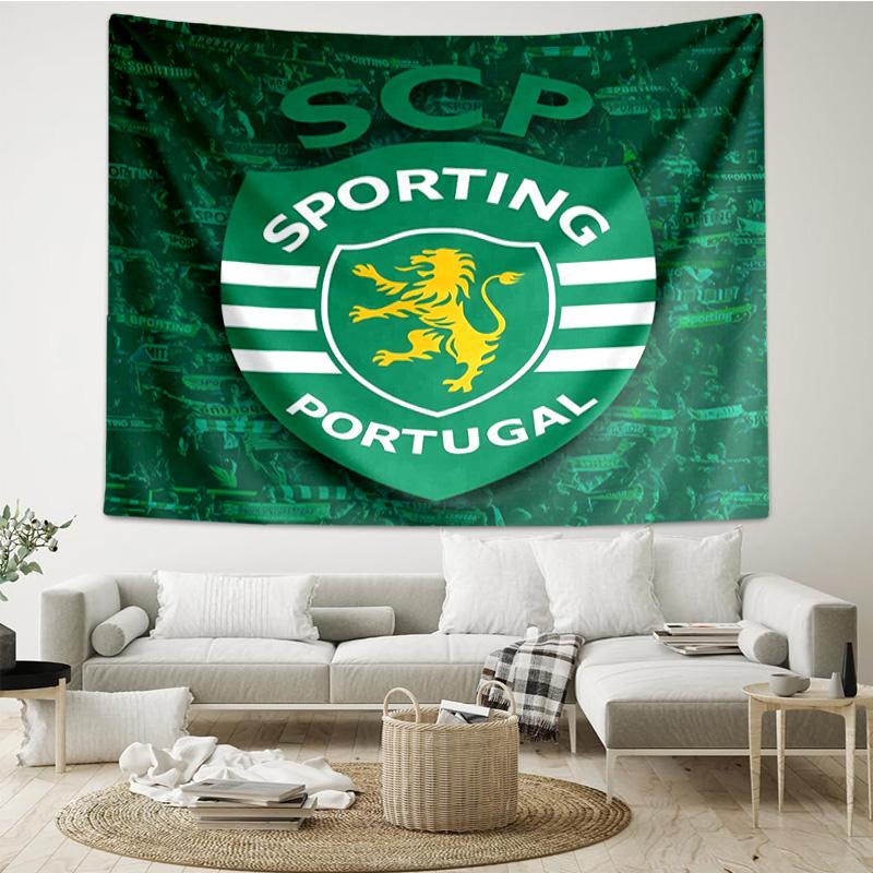 Ruge Leao Sporting Portugal's Pride Tapestry Room Decoration Wall Hanging for Living Room Bedroom, dormitory, Birthday and Christmas gifts