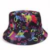 American Skull Reversible Bucket Hat: Hip Hop Street Dance Halloween Sun Protection Hat