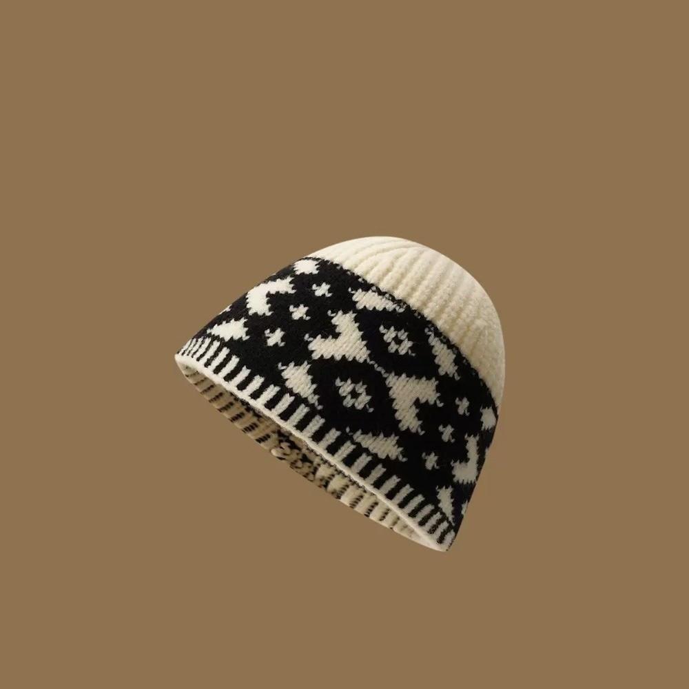 Warm Fisherman Hat Coldproof Knitted Hat New Beanie Hat  Autumn and Winter