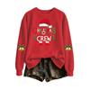 Women's Casual Christmas Letter Print Crewneck Sweatshirt for Holiday and Everyday Wear