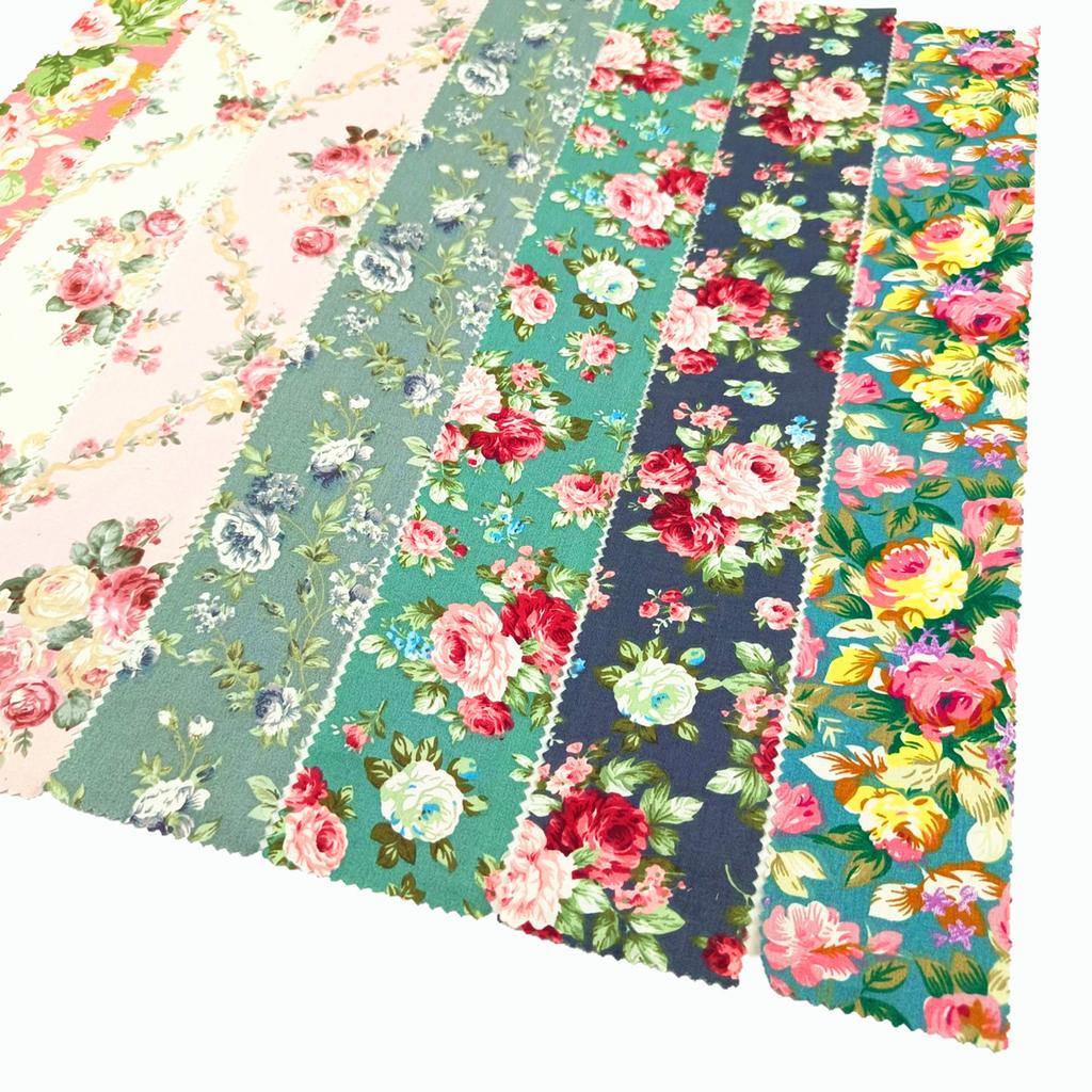 42 Jelly Roll Fabric 6.35 Cm X 50 Cm | Tampon Set - Jelly Roll for Quilting Various Fabrics - Pre-cut Cloth Quilt - Vintage Flow