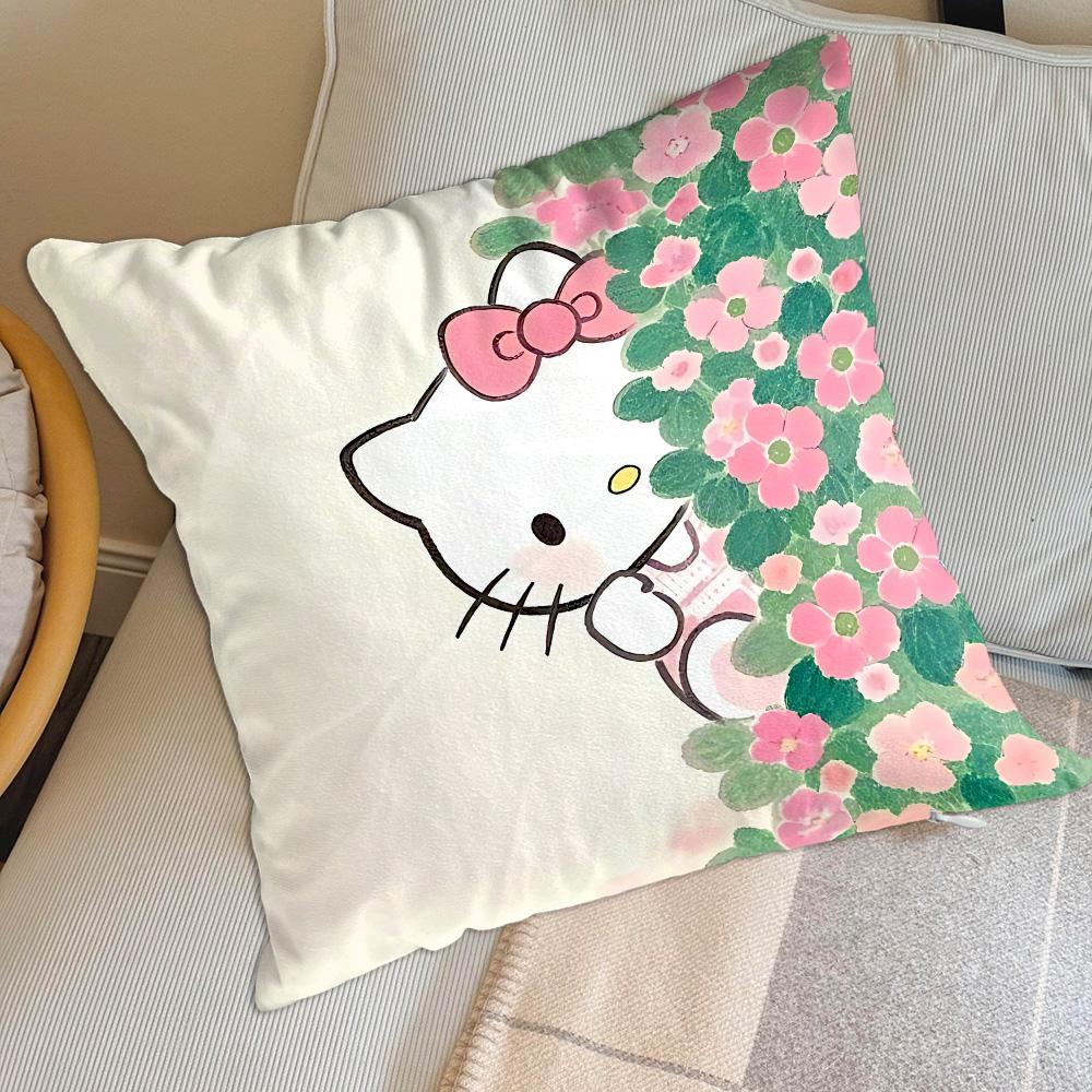 Dcushions Kawaii H-Hellocats Pillows Decorative Pillow 45X45 Cushion Cover Home Decoration Living Room Nordic More Sofa Covers
