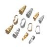 50pcs Stainless Steel Pinch Clip Clasp Bail Finish Necklace Pendant Claw Clasps Melon Seeds Buckle for DIY Craft Jewelry Making