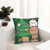 Bubu Dudu Xmas Christmas Pillowcase Printed Fabric Cushion Cover Decor Throw Pillow Case Cover Car Zippered 18''