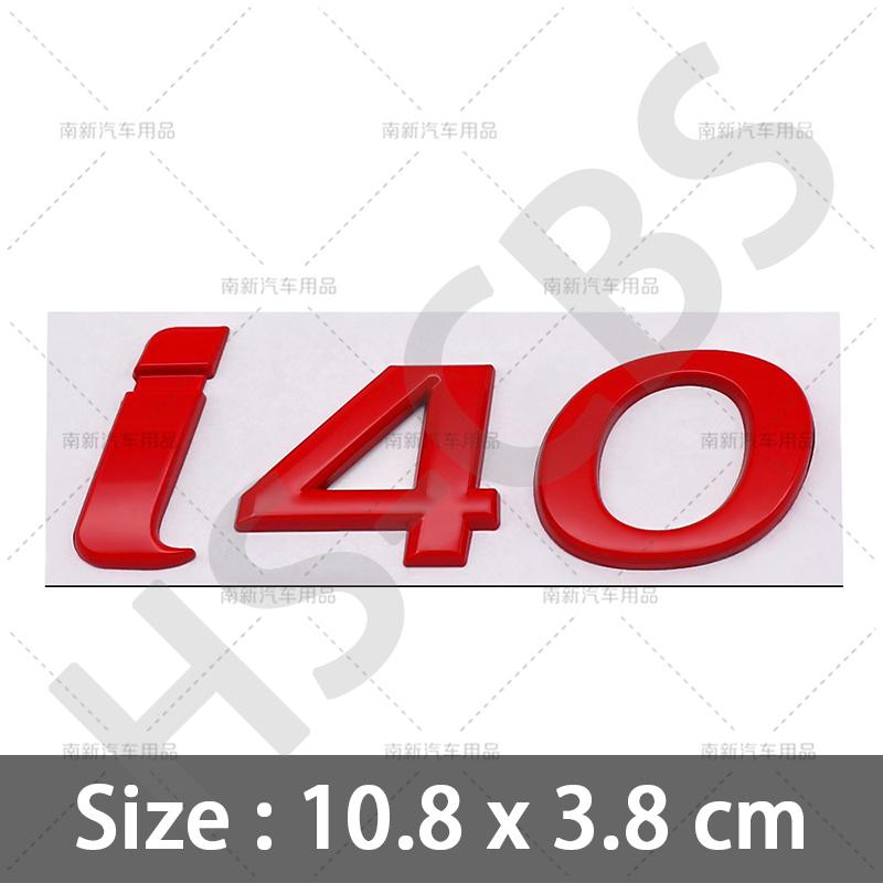 Stile Auto Cromato Metallico 3D Lettere Emblema I10 I20 I30 I40 Badge Posteriore del Bagagliaio Per Hyundai Targhetta con Logo Adesivi Accessori Auto