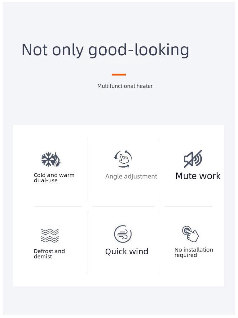 Innovative Folding Car Heater for Winter Heating, Defrosting, and Defogging