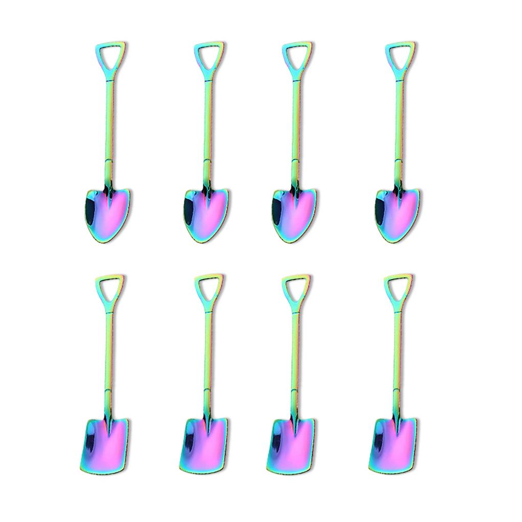 Pack of 8 Ice Cream Scoop Stainless Steel Watermelon Fruit Spades Dining Room Teaspoons Banquet Tableware Household Supplies