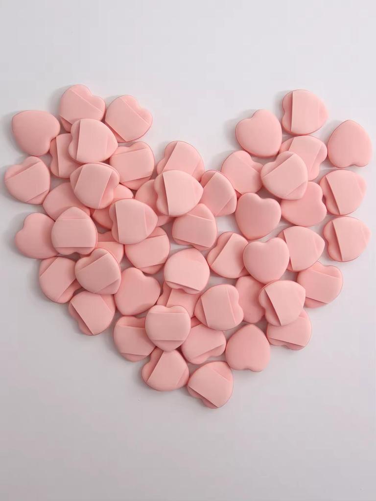 50 Mini Finger Cushions Air Cushion Powder Puff, Latex Free Mixed Sponge and Cosmetic Puff Is Used for Liquid Foundation Make-
