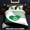 Werder Bremen Football Design Bed Bedding Set 1 Duvet Cover + 2 Pillowcases Soft Breathable Household Bed Linens
