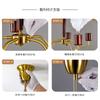 Chende Pendant Light Chandelier Retro Wood Brass LED Compatible 5 Lights Nordic Interior Ceiling Light Fixture Stylish Classic Antique Dining Room