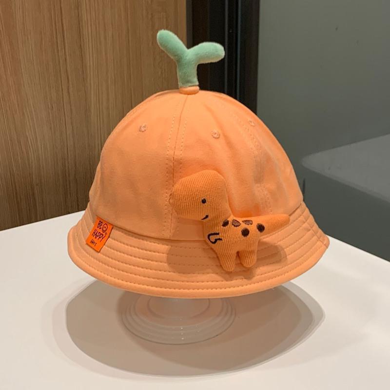 

Baby Sun Protection Hat For Kids Summer Sunshade Boonie Cap With Short Brim For Toddler Outdoor Play помаранчевий