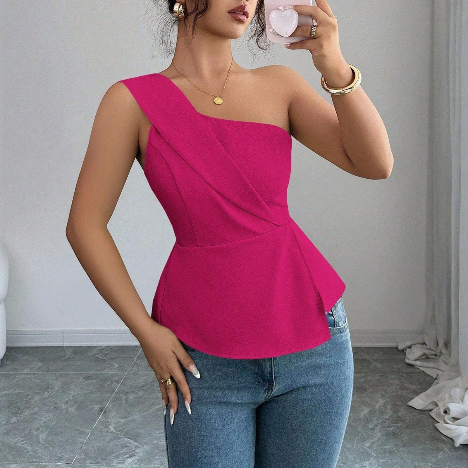 Women s Fashionable Casual -color Vest Top S