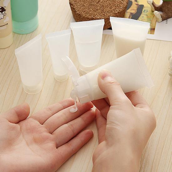 5 pezzi bottiglie di stoccaggio bottiglie di stoccaggio cosmetiche trasparenti portatili di qualità alimentare per lozione