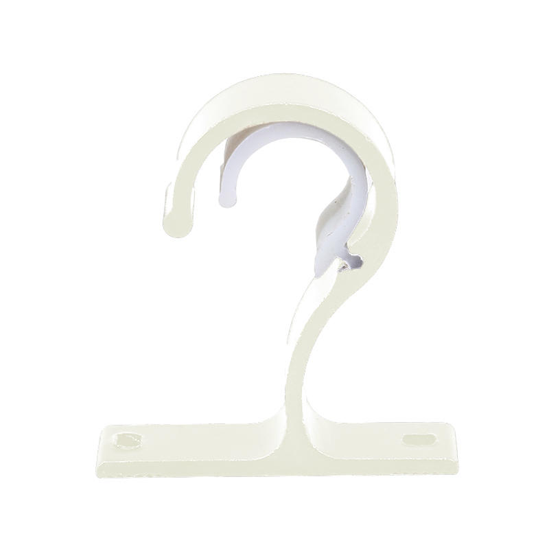 Curtain Rod Bracket Hooks Brackets Ceiling Holders Double Rods Window Holder Wall Shower Alloy Hanger Walls Hook Mount Aluminum