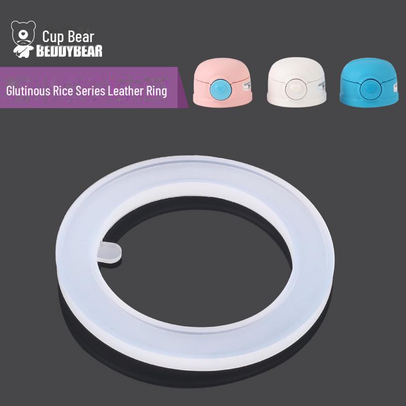 Original Bear Silicone Straw Cup Set: Includes Suction Cup, Mouthpiece, Hose, and Coaster for Kids' Learning and Drinking.