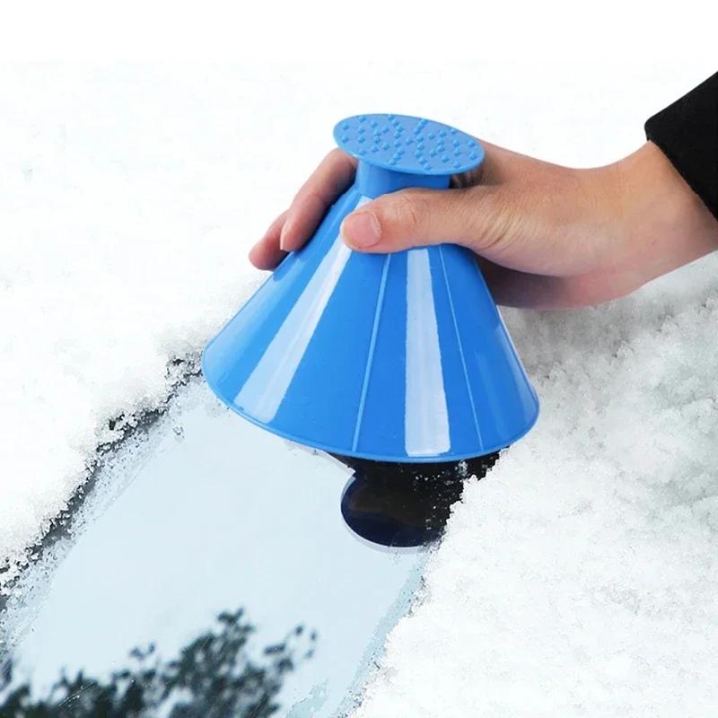 Car Window Windshield Magic Ice Scraper Oil Funnel Snow Shovel Ice Removal Tool Winter Accessories Ice Scraper