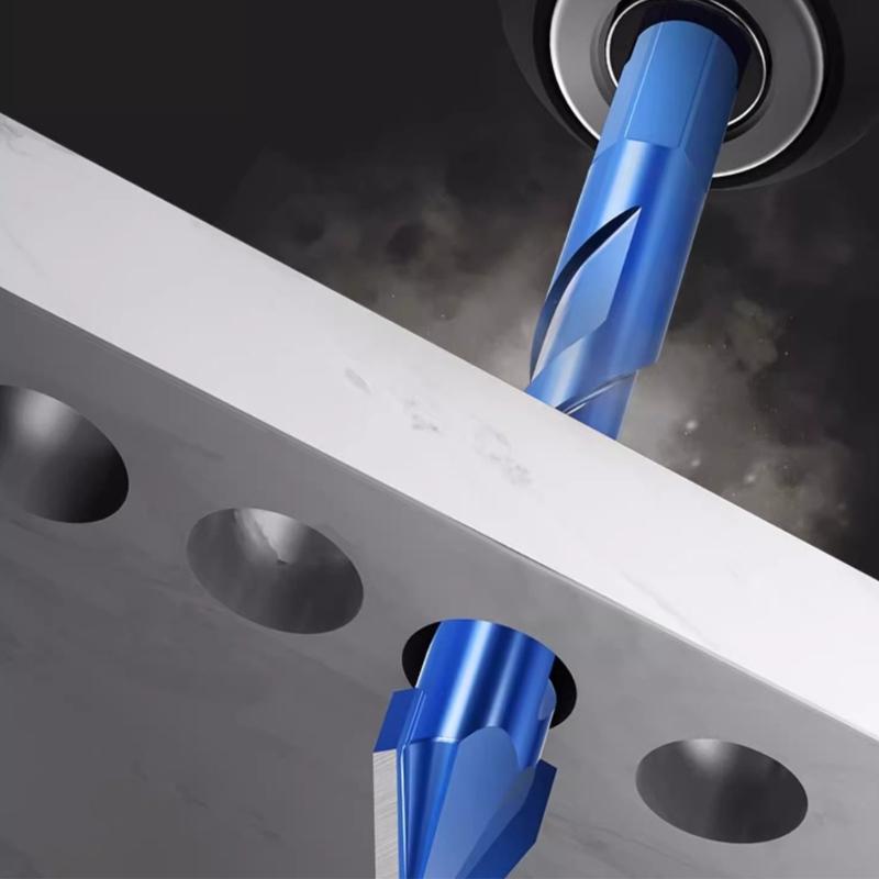Pack Of 10 High Hardness Alloy Steel Masonry Drill Bits For Tile Glass Concrete Brick And Wood With Angled Head Design