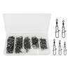 High Strength Rolling Ball Bearing Snaps Fishing Barrel Swivels and Clip Lure Connector Clip for Saltwater Freshwater