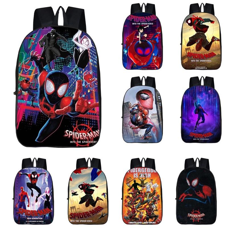 Spiderman Printed Durable Backpack With Adjustable Straps For School And Travel