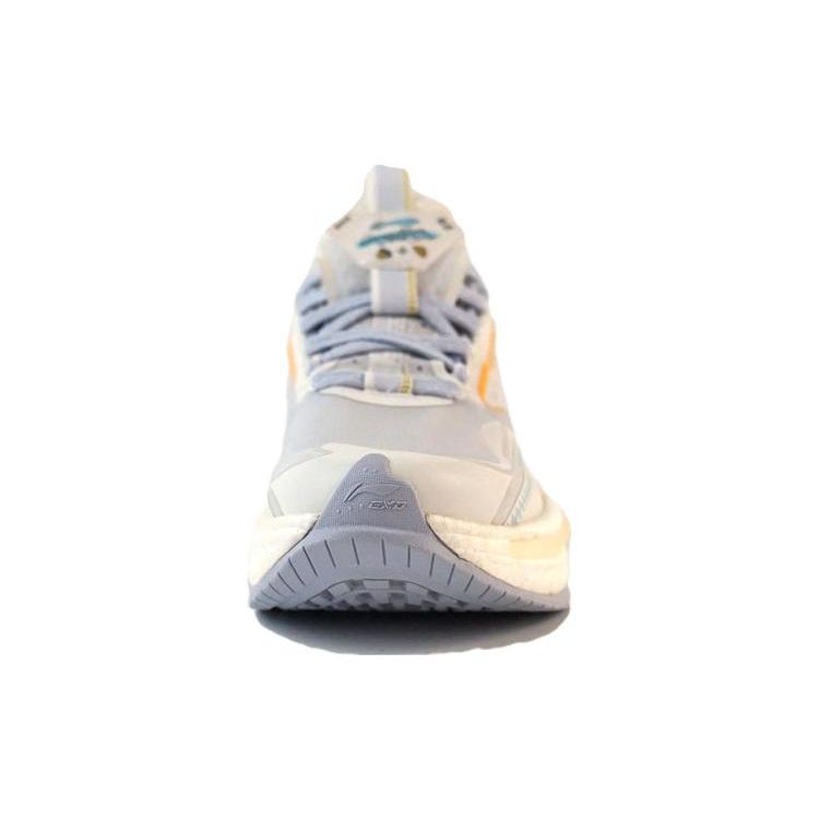 Li-Ning Super 6 Durable Breathable Low-Top Casual Shoes Women sneaker White Purple AGLS016-3