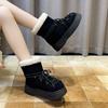 Winter New Round Toe Suede Warm Casual Snow Boots for Women Fashionable Comfortable Thick Soled Non Slip Elegant Boots