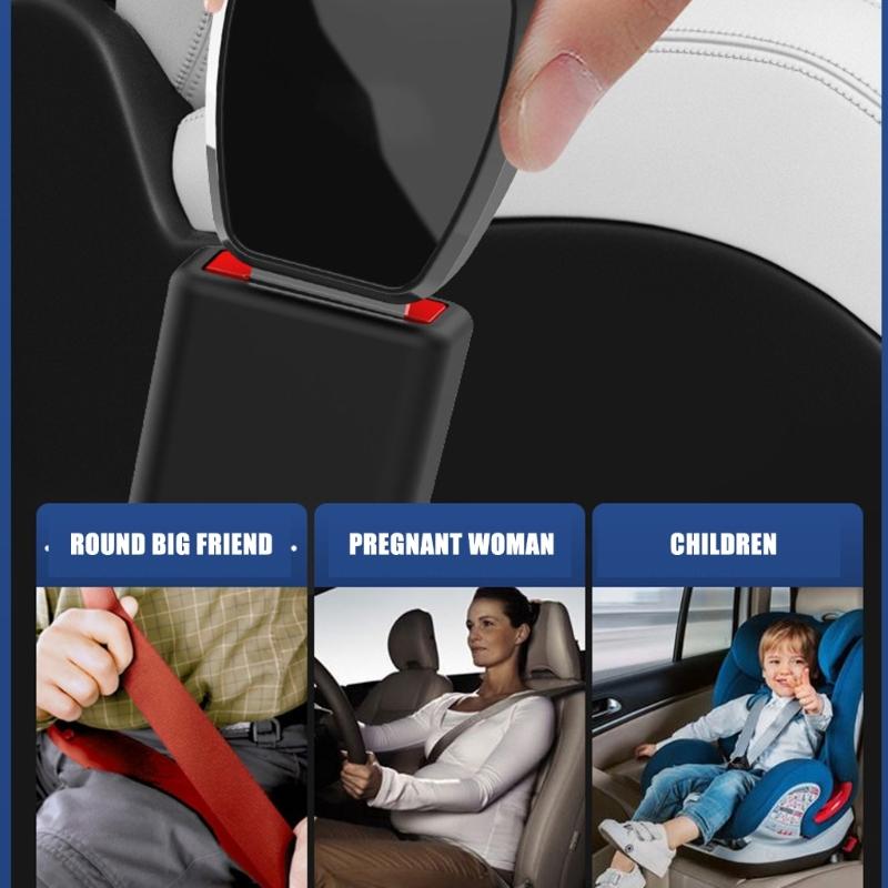 Passenger Friendly High Strength Alloy Seatbelt Extender Lengthener for Increased Mobility Long Trip and Daily Commutes