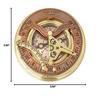 Brass Nautical  Antique Brass & Copper Sundial Compass, Sundial Clock In Box Gift Sun Clock Ship Replica Watch