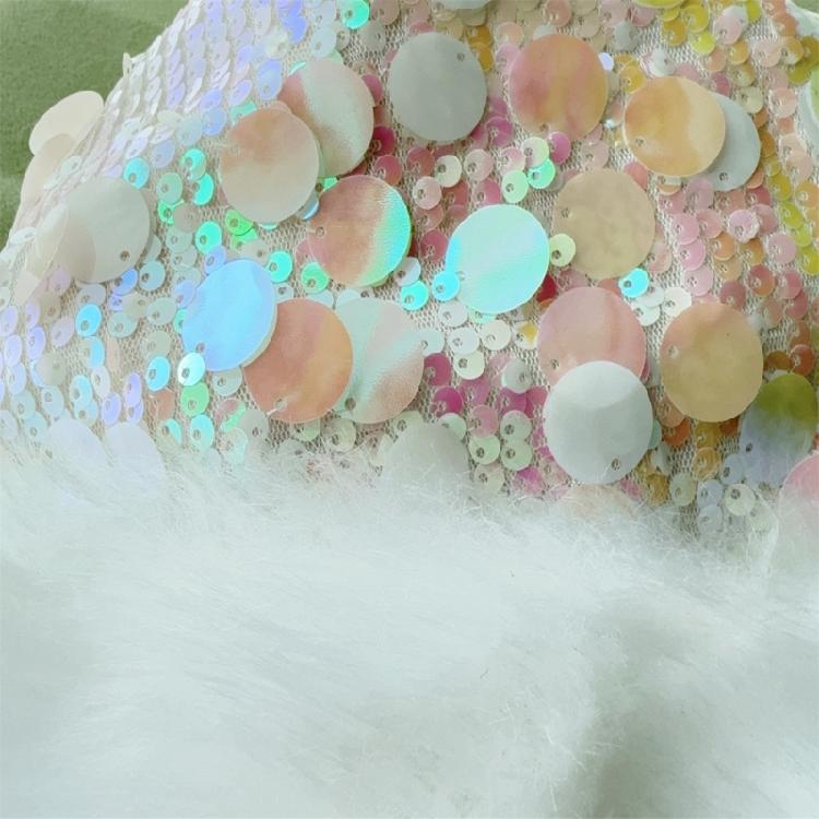 Christmas Theme Party Hat for Adult Glittering Sequins Santa Caps Festival Props Noel Hat for Holiday Family Gathering