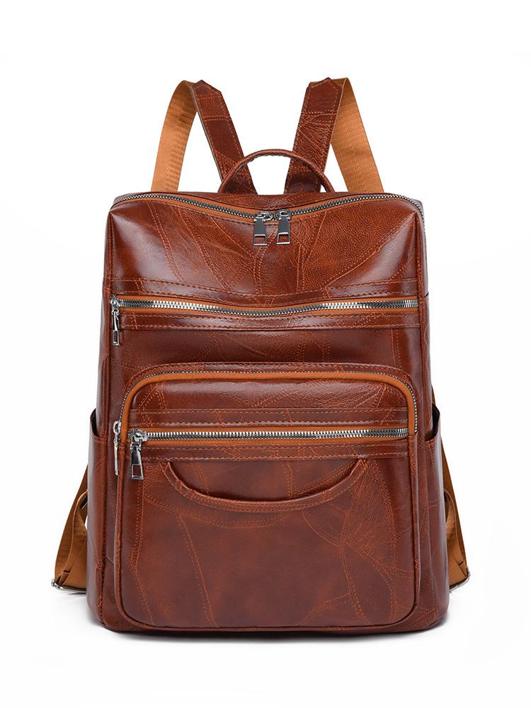 

Мода Особистість Тренд Одне плече Подвійне плече Портативна Практична PU Жіноча сумка світло-коричневого кольору