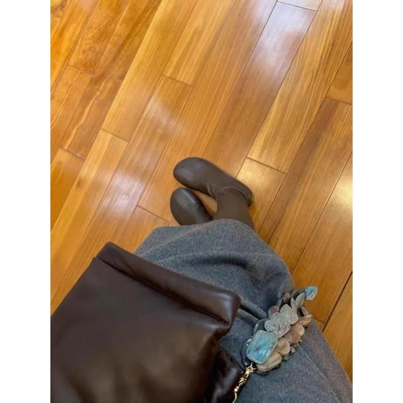 Autumn and Winter New Round Head High Elastic Boots Socks Boots Women's Fashion Temperament Flat Boots