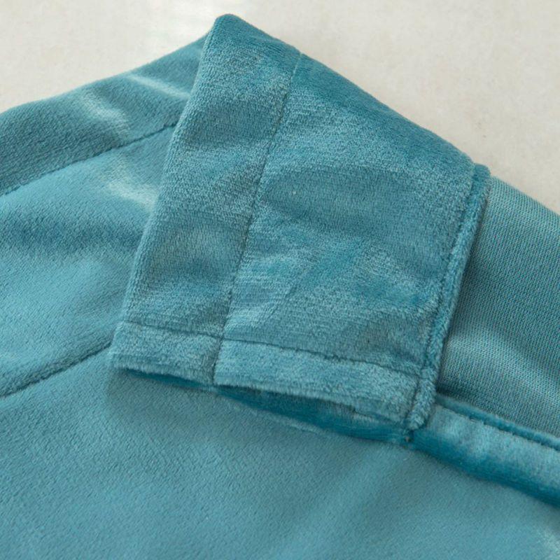 Samt-Kurzvorhänge mit Quastenbesatz Dekorative Vorhänge