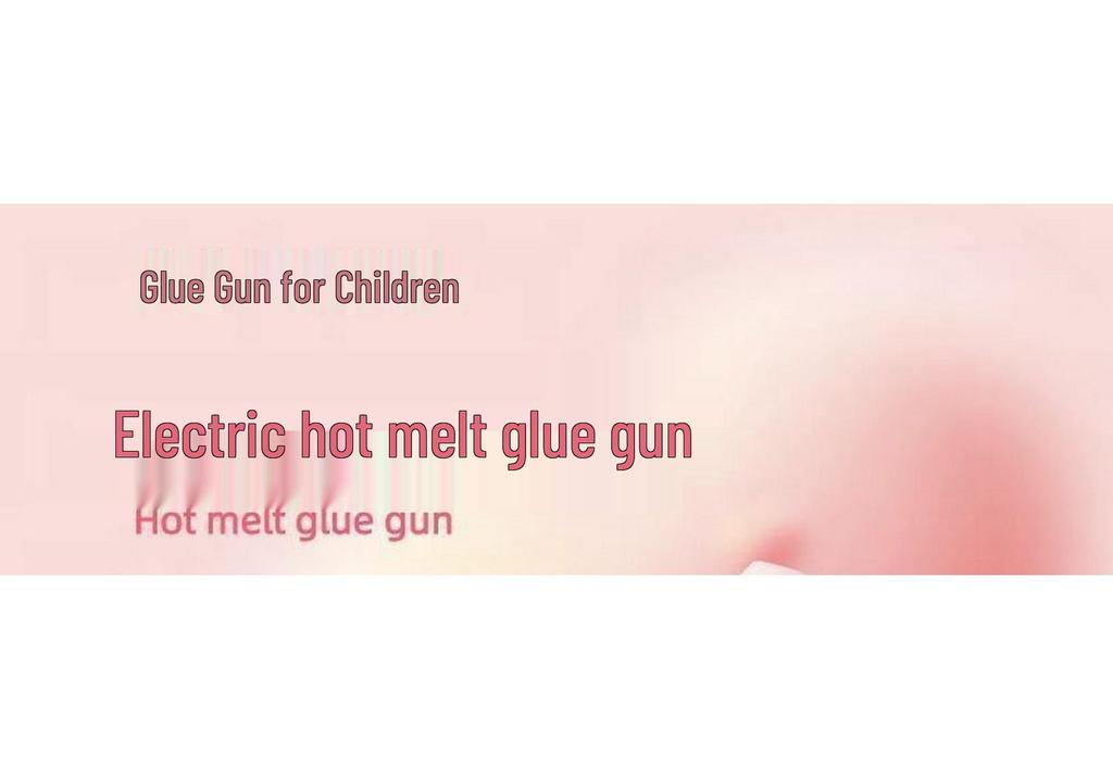 Child-Safe Electric Glue Gun with Anti-Scald Design for Home and Craft Use - Includes Quick-Melting 7mm Glue Sticks